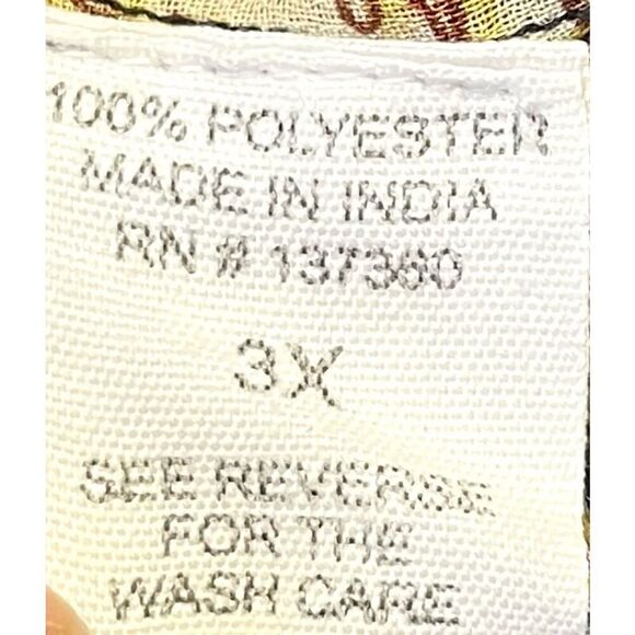 LIVE 4 TRUTH Women's 3X Royal Print Kimono Caftan Maxi Dress - Picture 9 of 10